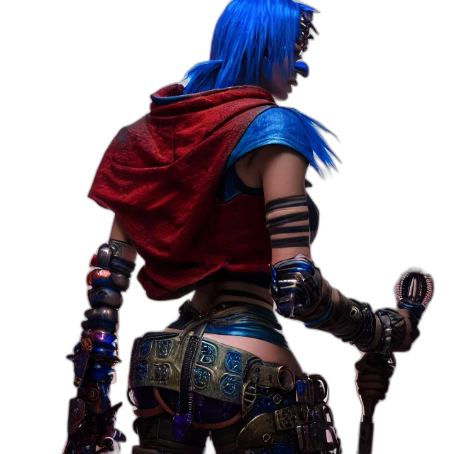 concept art, fantasy art, comic book art, cyberpunk transparent PNG cut-out