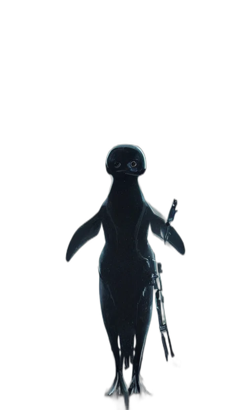 robot, creature, staff, animal transparent PNG cut-out
