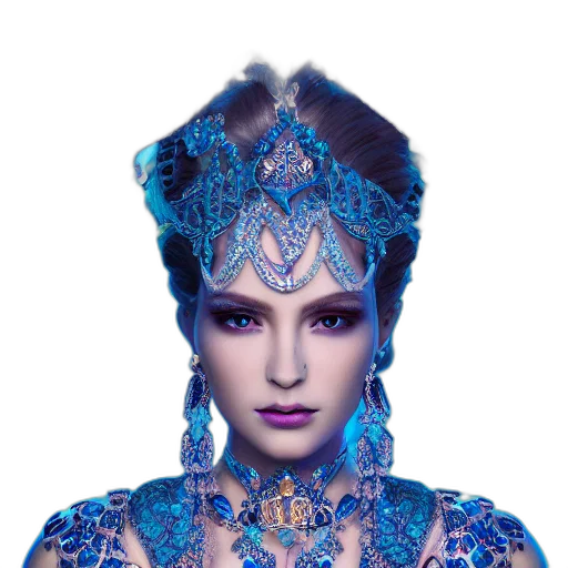 crown, jewelry, face, mask transparent PNG cut-out