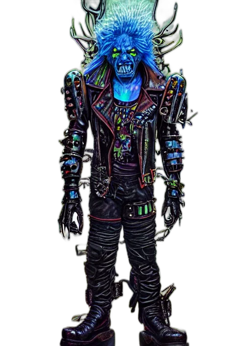 jacket, robot, staff, creature transparent PNG cut-out
