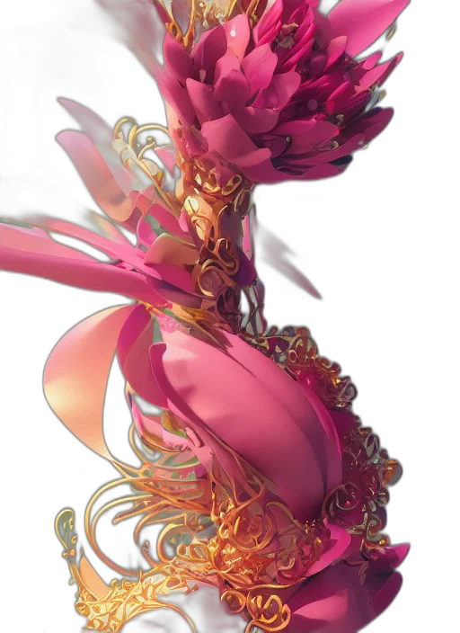 crown, flower, jewelry, staff transparent PNG cut-out
