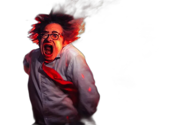 staff, hair, creature, face transparent PNG cut-out