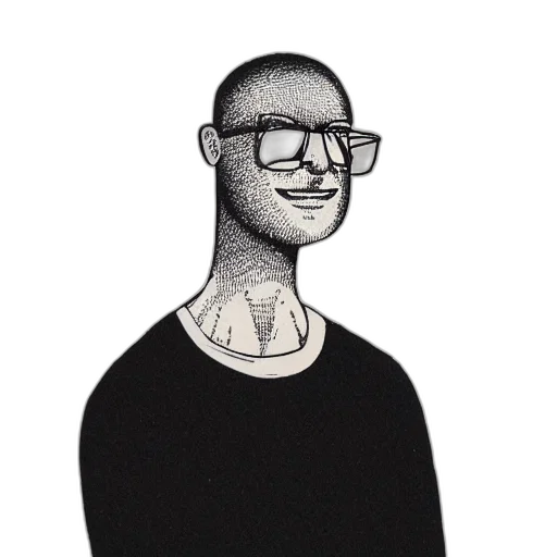 face, staff, jacket, creature transparent PNG cut-out