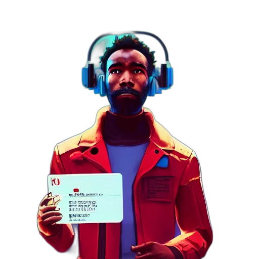 jacket, robot, face, concept art transparent PNG cut-out