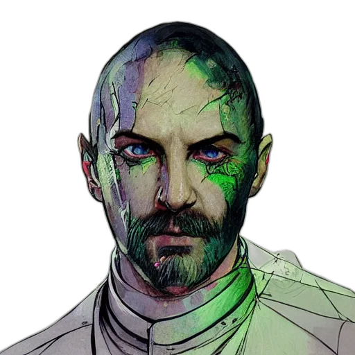 face, robot, mask, jacket transparent PNG cut-out