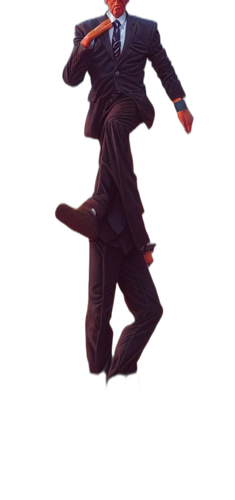 staff, jacket, robot, creature transparent PNG cut-out