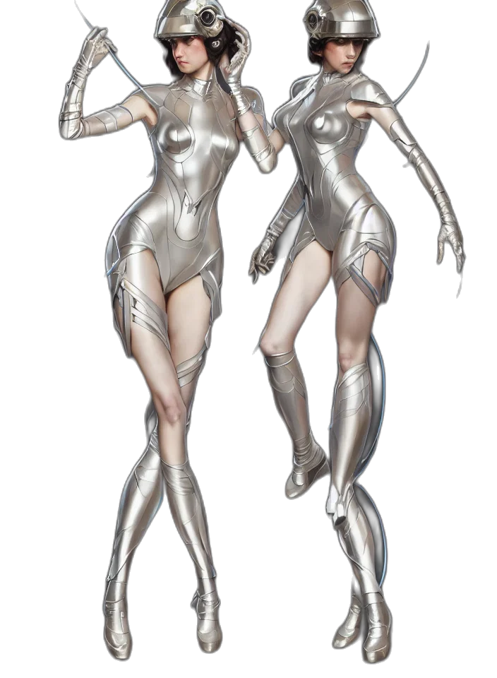 robot, concept art, cyberpunk, fantasy art transparent PNG cut-out