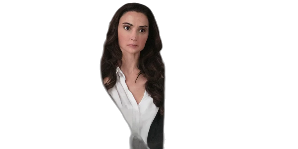 staff, dress, face, hair transparent PNG cut-out