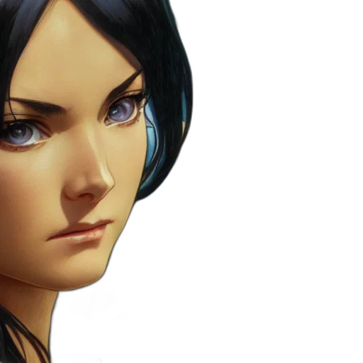 face, concept art, photorealistic, fantasy art transparent PNG cut-out