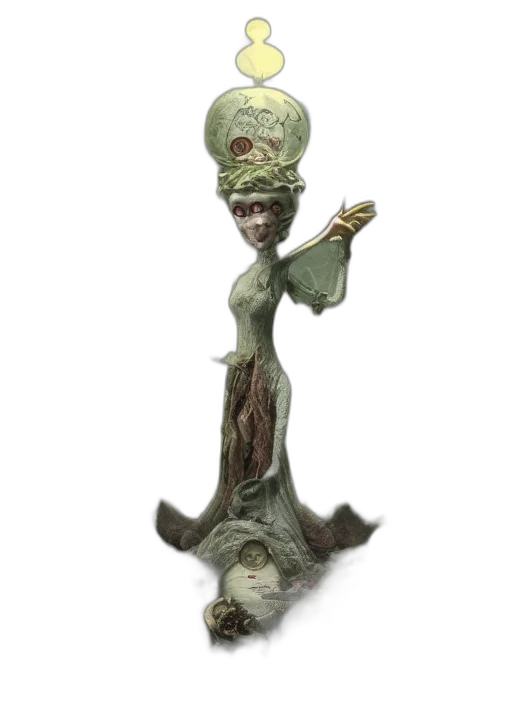 staff, creature, hat, crown transparent PNG cut-out