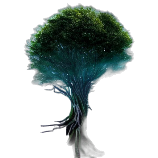 tree, hair, creature, crown transparent PNG cut-out
