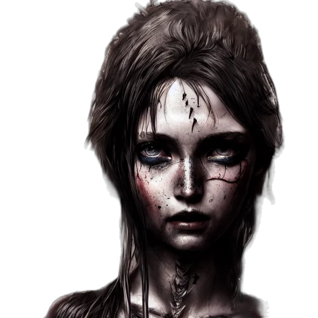 face, fantasy art, photorealistic, concept art transparent PNG cut-out