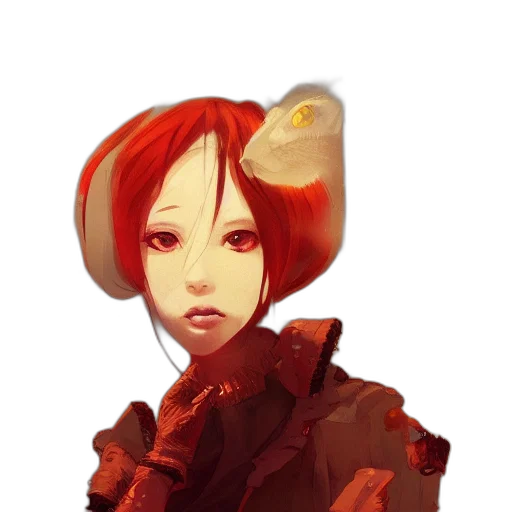 robot, face, jacket, staff transparent PNG cut-out