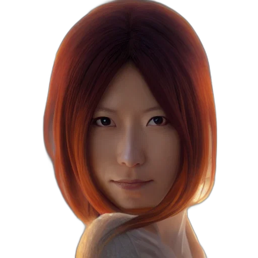 face, hair, mask, robot transparent PNG cut-out