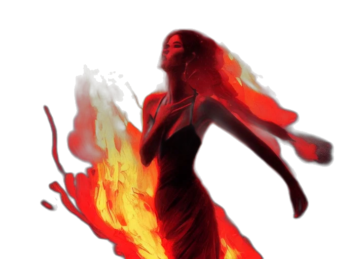 dress, fantasy art, concept art, comic book art transparent PNG cut-out