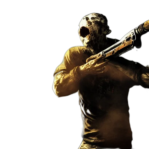 mask, weapon, concept art, 3d render transparent PNG cut-out