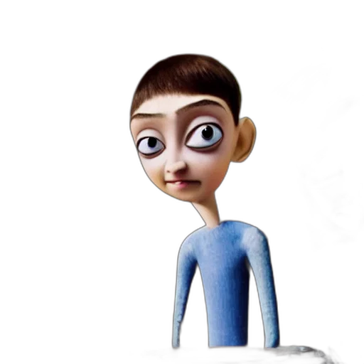 robot, face, staff, creature transparent PNG cut-out