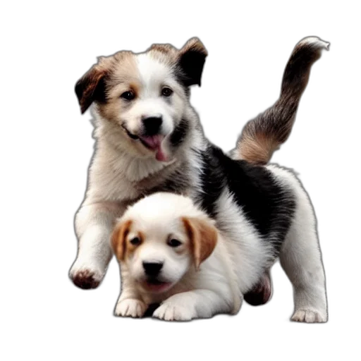 animal, photorealistic, 3d render, pixel art transparent PNG cut-out