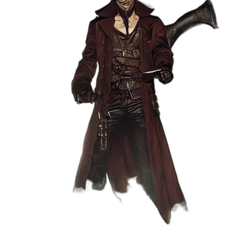 staff, jacket, weapon, sword transparent PNG cut-out