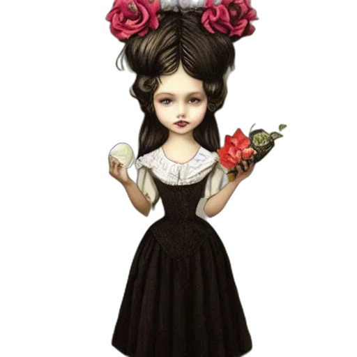 dress, jewelry, crown, flower transparent PNG cut-out