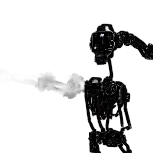 robot, weapon, staff, creature transparent PNG cut-out