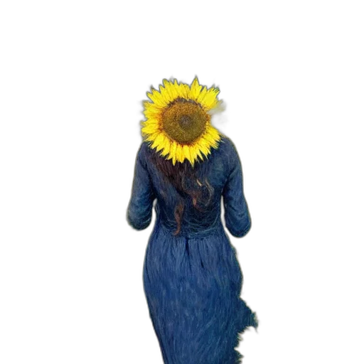 dress, flower, creature, animal transparent PNG cut-out