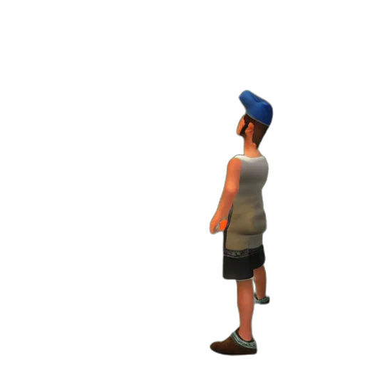 hat, staff, face, creature transparent PNG cut-out