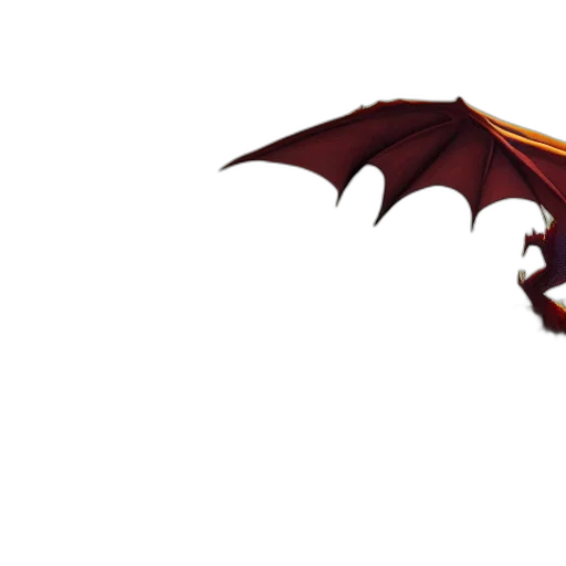 dragon, staff, weapon, creature transparent PNG cut-out