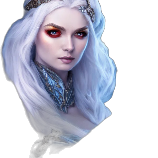face, dragon, jewelry, staff transparent PNG cut-out