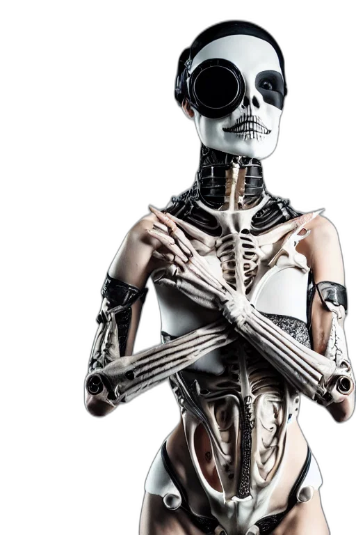 robot, cyberpunk, concept art, 3d render transparent PNG cut-out