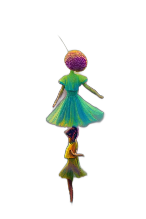 dress, staff, robot, umbrella transparent PNG cut-out