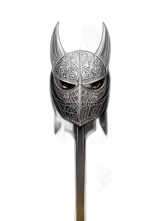 mask, sword, weapon, staff transparent PNG cut-out