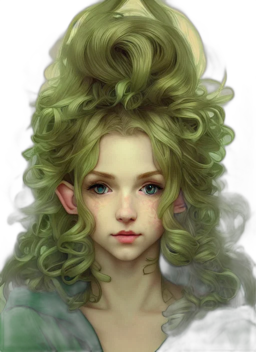 face, hair, crown, dragon transparent PNG cut-out