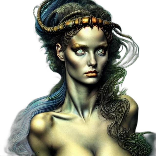 jewelry, crown, face, fantasy art transparent PNG cut-out