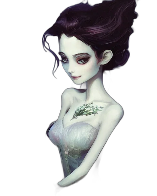 dress, jewelry, crown, creature transparent PNG cut-out
