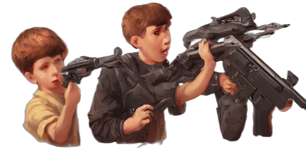 weapon, concept art, 3d render, pixel art transparent PNG cut-out
