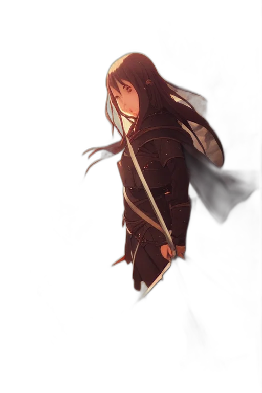 sword, weapon, staff, jacket transparent PNG cut-out