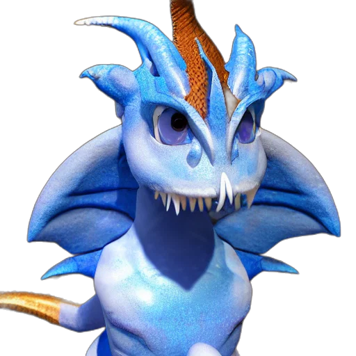 dragon, staff, creature, animal transparent PNG cut-out