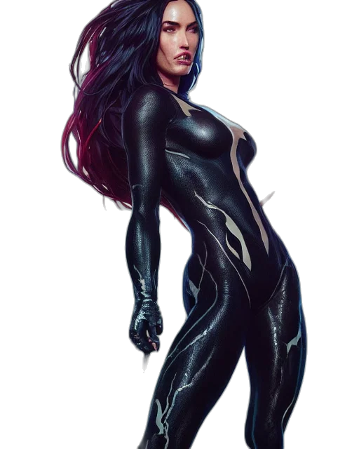 comic book art, concept art, fantasy art, cyberpunk transparent PNG cut-out