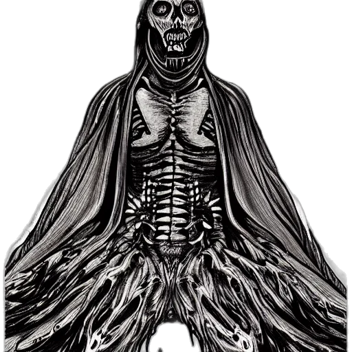 creature, mask, jacket, dress transparent PNG cut-out