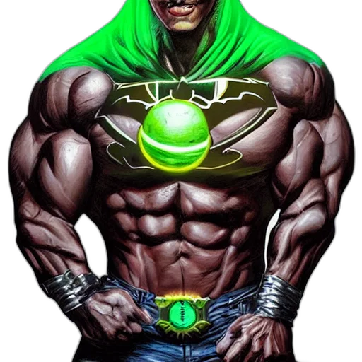 comic book art, concept art, fantasy art, green transparent PNG cut-out