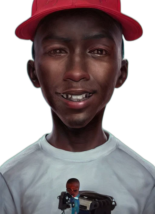 face, hat, staff, creature transparent PNG cut-out