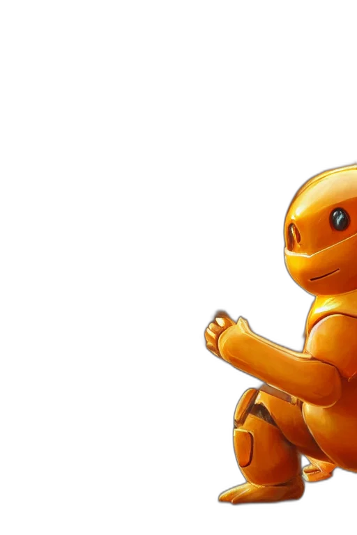 robot, pixel art, 3d render, concept art transparent PNG cut-out
