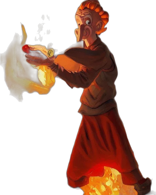 staff, concept art, fantasy art, comic book art transparent PNG cut-out