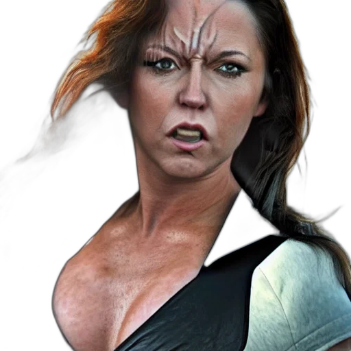 face, comic book art, photorealistic, concept art transparent PNG cut-out