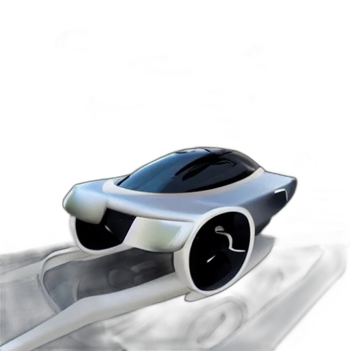 car, robot, jewelry, 3d render transparent PNG cut-out