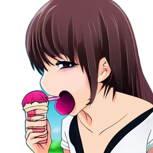 food, anime, vaporwave, cartoon transparent PNG cut-out