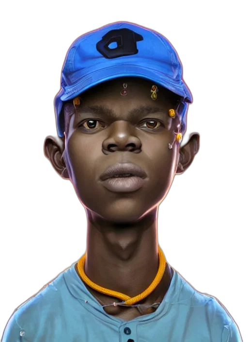 face, hat, robot, staff transparent PNG cut-out