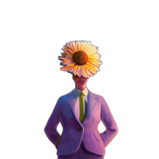 staff, flower, mask, crown transparent PNG cut-out