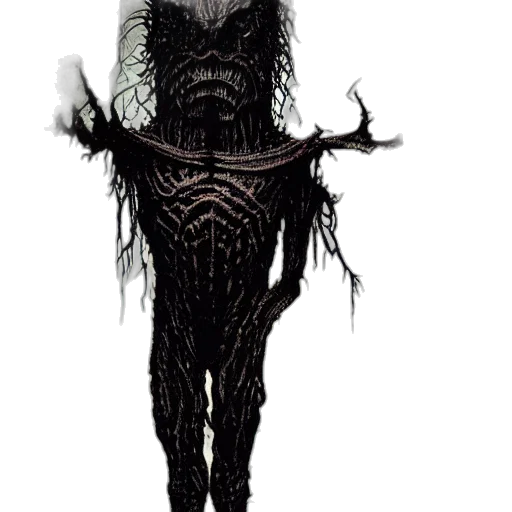 dress, creature, mask, hair transparent PNG cut-out